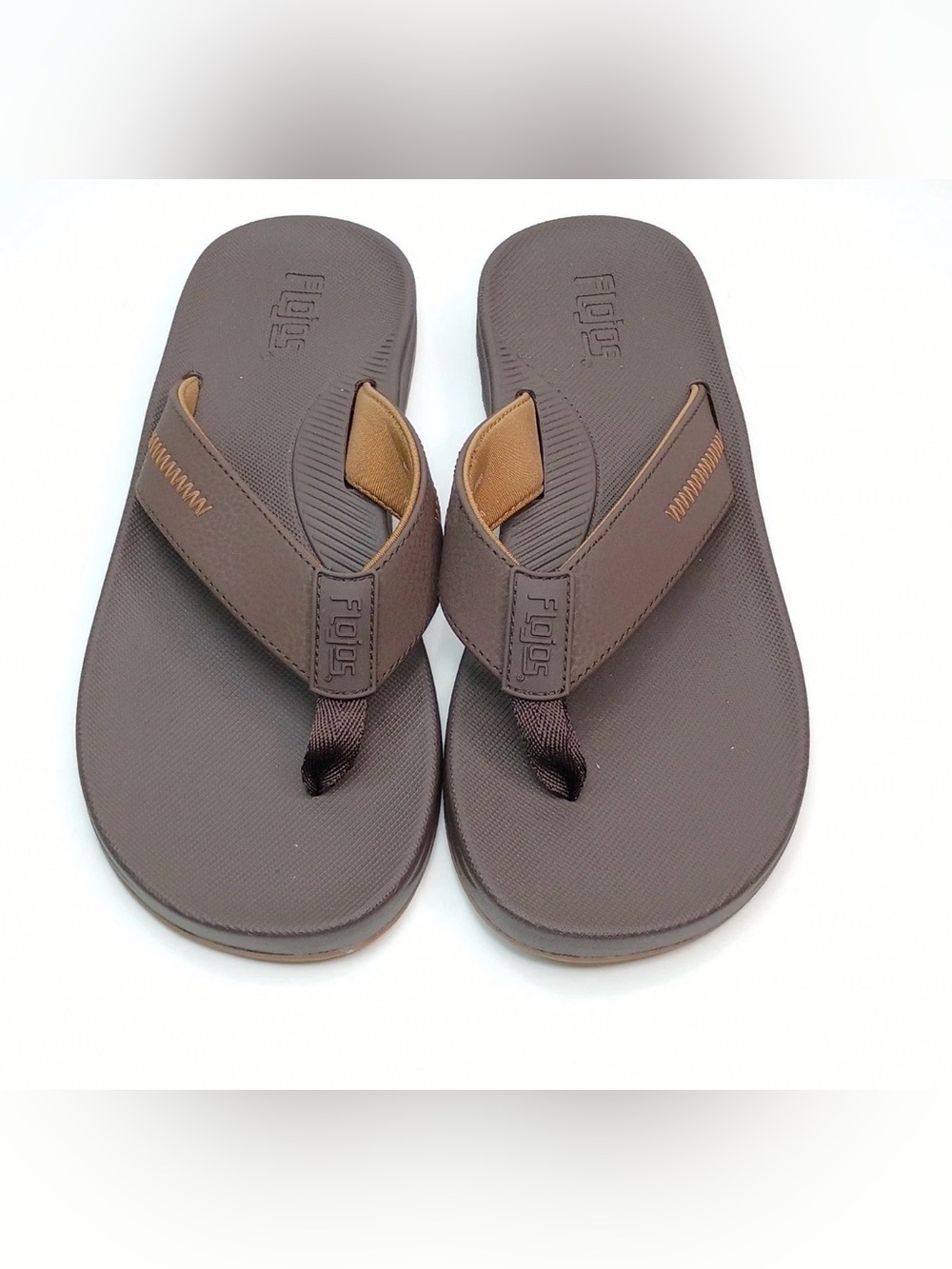 Flojos Flip Flop Men Size 8 Brown / brown Sandals